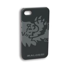 Handyhülle Malossi Schutzhülle mit Löwe Logo grau für iPhone 5-5S, schwarz