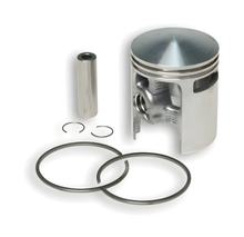 Kolben Malossi Ø 43mm C, Kolbenbolzen Ø 10mm, 2 Kolbenringe trapezförmig für Piaggio Ciao / Si