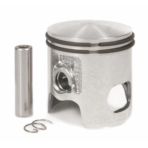 Piston Malossi Ø 47mm D, axe de piston Ø 10mm, 2 segments de piston trapézoïdaux pour Minarelli, Peugeot, Honda