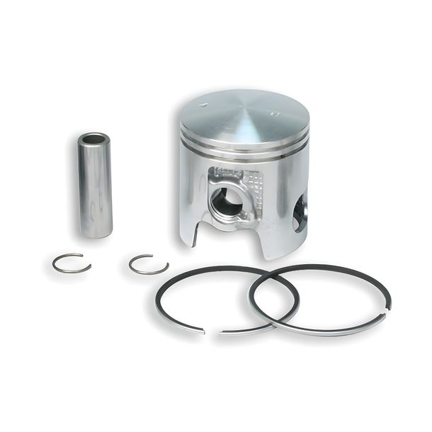 Piston Malossi Ø 47 mm E, axe de piston Ø 12 mm, 2 segments de piston trapézoïdaux