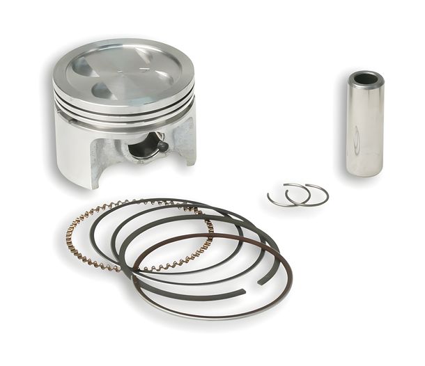 Diámetro del pistón Malossi 49 mm D, Diámetro del pasador del pistón 13 mm, 3 anillos de pistón trapezoidales para Piaggio 50 AC 4T