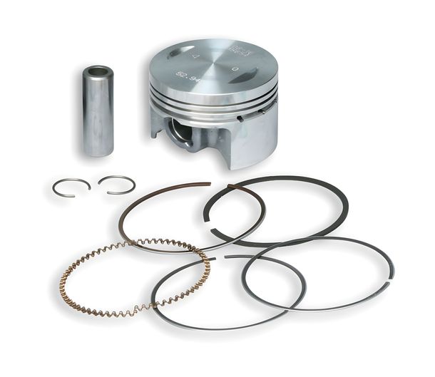 Malossi zuiger Ø 53mm A, zuigerpen Ø 13mm, 3 zuigerveren rechthoekig