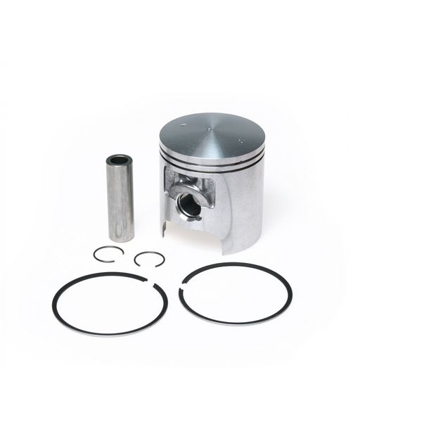 Pistone Malossi Ø 55mm C, perno pistone Ø 14mm, 2 fasce elastiche semi-trapezoidali per Peugeot 100 AC 2T