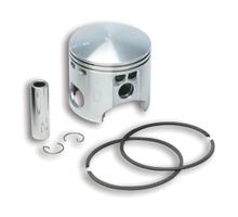 Malossi Piston Diameter 57.5 mm B, Piston Pin Diameter 12 mm, 2 Trapezoidal Piston Rings for Ape/Vespa Special/PK 50 2T