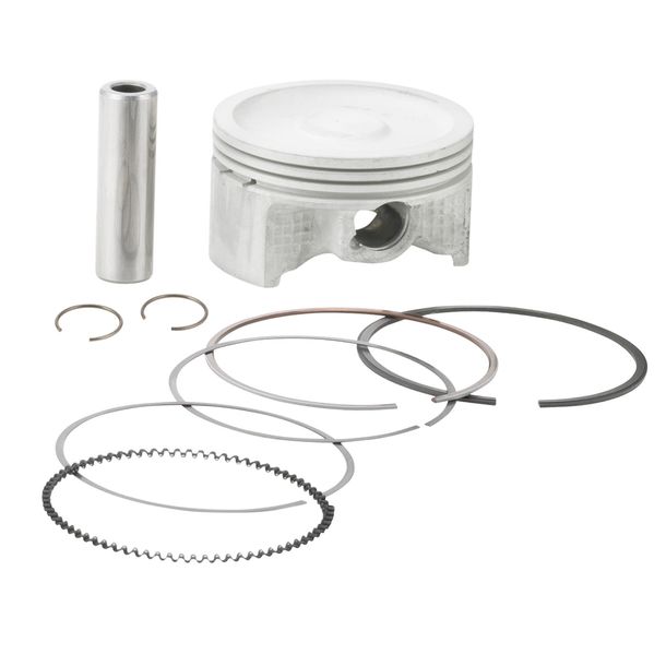 Malossi Piston Diameter 63 mm 0, Piston Pin Diameter 14 mm, 3 Trapezoidal Piston Rings for Minarelli, Yamaha 125 4 V, Piaggio 125i AC 3 V