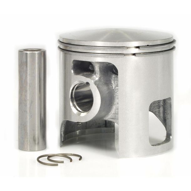 Diametro pistone Malossi 65 mm C, diametro perno pistone 16 mm, 2 fasce elastiche semi-trapezoidali per Vespa T5 125 2T