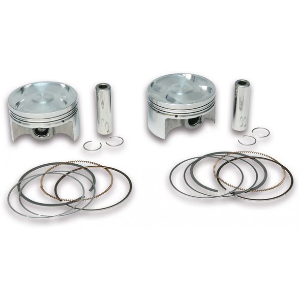 Pair of Pistons Malossi forged pistons, 2 pieces, Ø 66 mm, piston pin Ø 15 mm, 3 rings