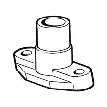 Manifold Malossi Ø 15.5x19mm aluminum, inclined for center distance 41-47 SHA 15/15 C