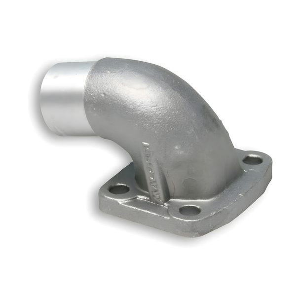 Tubo di scarico Malossi Ø 21x24mm, alluminio angolato per MBK 51