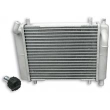 Radiateur Malossi zonder bevestigingsbeugels MHR 304x198mm, Ø 50mm voor Piaggio Zip SP