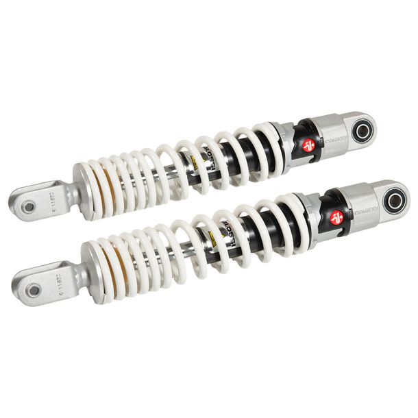 Schokdemper set Malossi Twin RS24 305mm achter voor Honda SH / NES / SES / Malaguti Blog