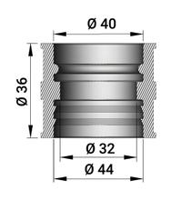 Malossi zuigrubber voor carburateur PHBE-PHF Ø 30-34mm, 35cm