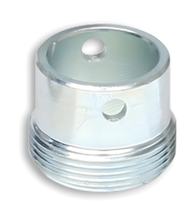 Conexão Malossi exterior Ø 22,3mm, interior Ø 18mm, M30x1,5mm para sistema de escape Piaggio
