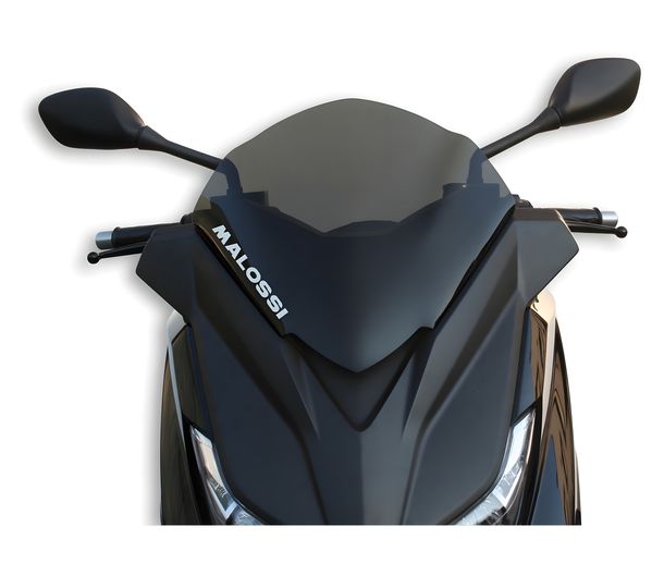 Windschild Malossi Sport Screen, rauchgrau dunkel, 370x350x3mm für X-MaxIII / Evolis 125-400 Bj. 2014-17