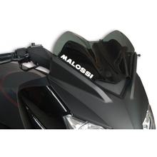 Přední štít Malossi Sport, kouřově šedý tmavý, 380x250x3mm pro X-MaxII / MBK SkycruiserII rok. 2010-13