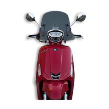 Windschild Malossi Sport Screen, rauchgrau dunkel, 460x340x3mm für New Like 50-150 E4 Bj. 2017-
