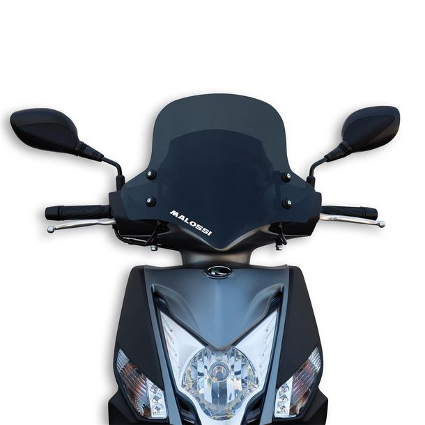 Windschild Malossi Sport Screen, rauchgrau dunkel, 460x350x3mm für Agility R16+ 50-200 E4 Bj. 2017-