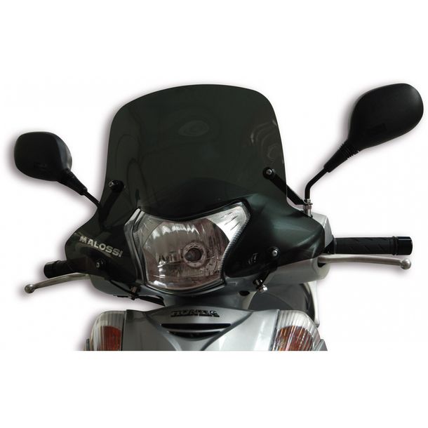 Malossi Sport Screen windscherm, donker rookgrijs, 466x357x3mm voor SH 300i bouwjaar 2007-10