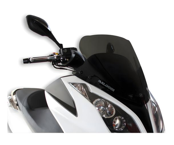 Malossi Sport Screen Windscreen, Smoke Grey Dark, 485x472x3mm for Downtown 125-300 2009-16