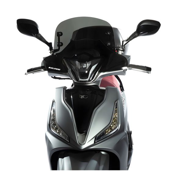 Malossi Sport Screen windscherm, donker rookgrijs, 495x315x3mm voor People S 300 E4 model 2018-