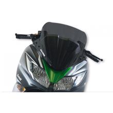 Čelní štít Malossi Sport, kouřově šedý tmavý, 520x460x3mm pro J300i ABS RV. 2014-