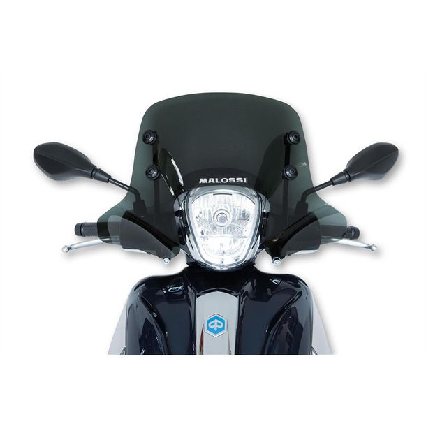 Pantalla Malossi Sport, Gris Humo Oscuro, 540x370x3mm para Piaggio Medley 2016