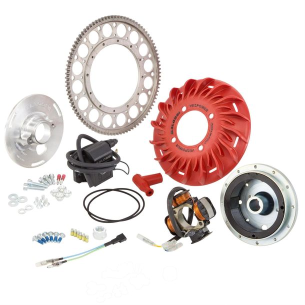 Unidad de encendido Malossi VESpower, diámetro del cono 20 mm, volante 1,2 kg