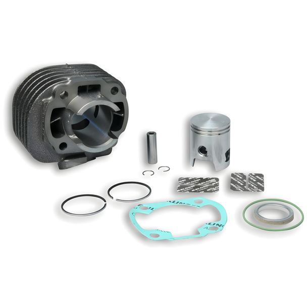 Zylinder Malossi 50ccm Grauguß AC für Minarelli liegend, Malaguti F12 Phantom AC, Yamaha Neos Aprilia SR WWW Jog R PGO Big Max Adly Air Tech MBK Ovetto