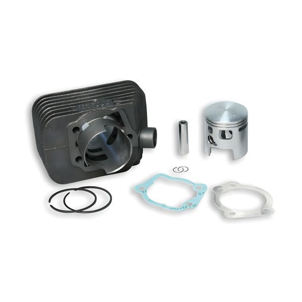 Cilindro Malossi Ø perno pistón de hierro fundido 46,5 mm Ø 10 mm para Piaggio Ciao, Piaggio Ciao PX M7E3T SI Bravo Typ C24 Mix P SC M7E2T Boxer A M7E1T