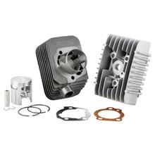 Malossi 65 cc grijze gietijzeren cilinderkit Ø 10 mm BASE plus CVF voor Piaggio Ciao PX M7E3T SI Bravo type C24 Mix P SC M7E2T Boxer A M7E1T L S M9E1T Grillo Boss