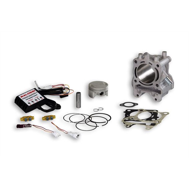 Kit cilindro Malossi, diametro 61 mm, pistone in alluminio, diametro 14 mm, 170 ccm, I-TECH LC per Honda PCX/SH 150i 4T anno di costruzione 2013-19
