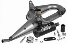 Auspuff Giannelli Vintage Schwarz Aluminium für Vespa PX 125-150 11