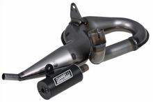 Auspuff Giannelli Vintage Schwarz Aluminium für Vespa PX 200