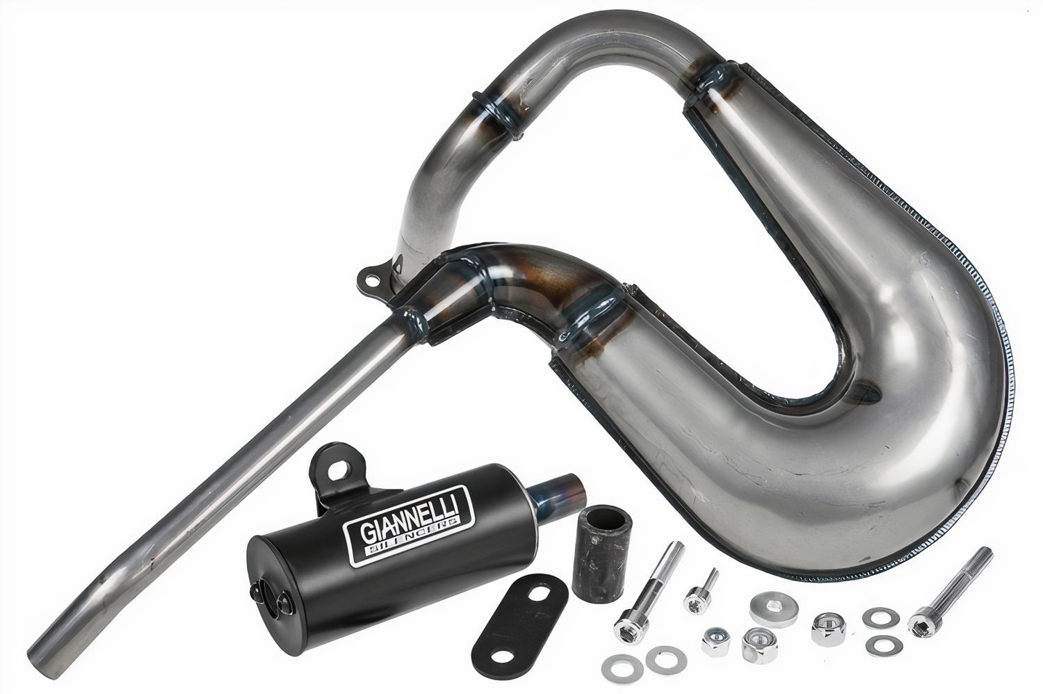 Bundle Exhaust Giannelli Vintage Black Aluminium For LML Star 200 4T