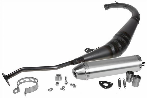 Giannelli Strada Exhaust System with Approval, Aluminum for MBK X-Power / Yamaha TZR