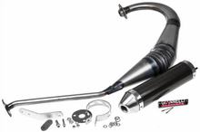 Impianto di scarico Giannelli Supermoto omologato, in carbonio per Derbi Senda 2000 / DRD / Gilera RCR / SMT