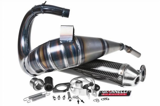 Echappement Giannelli Enduro Carbon pour Aprilia RX / SX 50 06-14 / Derbi Senda X-Treme 50 09