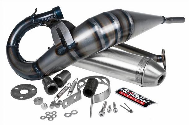 Système d'échappement Giannelli Enduro avec homologation, aluminium pour Rieju MRX / RR