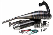 Ligne d'échappement Giannelli Enduro avec homologation, carbone pour Aprilia RX / SX 50 99-04