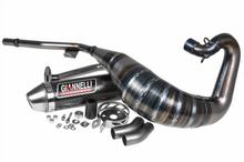 Auspuffanlage Giannelli Enduro mit Zulassung, Carbon für HM CRE 50 Baja 99-02 / CRE 50 Derapage 99-02 / CRE 50 Six 99-02
