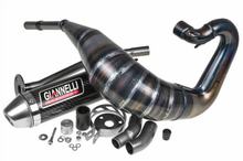 Impianto di scarico Giannelli Enduro omologato, Carbonio per HM CRE 50 Six 06