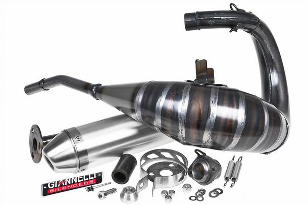Auspuffanlage Giannelli Enduro mit Zulassung, Aluminium für Derbi DRD PRO 50 06-