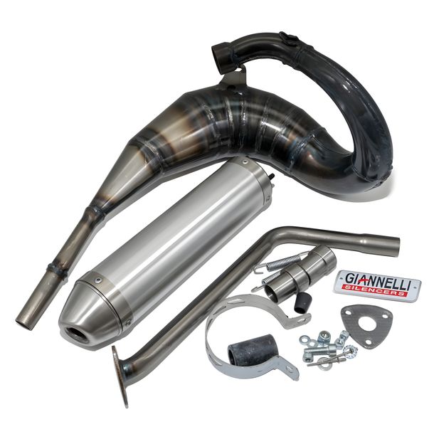 Uitlaatsysteem Giannelli Enduro met typegoedkeuring, aluminium voor Peugeot XP6 50 SM 05-