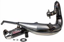 Impianto di scarico Giannelli Enduro omologato, Carbonio per Yamaha DT 125 RE / X 04-06