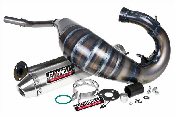 Giannelli Enduro Exhaust System with Approval, Aluminium for Husqvarna WRE 125 05-08 / SM 125 05-08