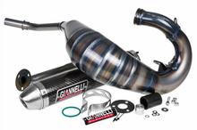Uitlaatsysteem Giannelli Enduro met goedkeuring, Carbon voor Husqvarna WRE 125 05-08 / SM 125 05-08
