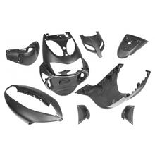 Verkleidungskit / Verkleidung 8 Teilig Aprilia, schwarz unlackiert für Aprilia SR50 Bj. 1997 - 2004