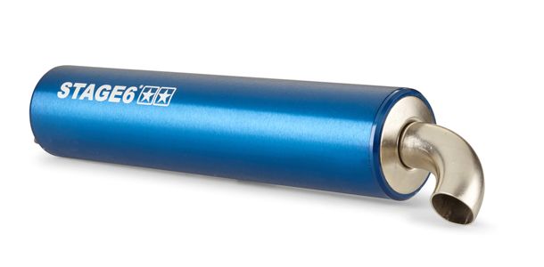 Stage6 Pro Replica MK2 Exhaust System for Minarelli Horizontal 2-Stroke Blue – Bild 3