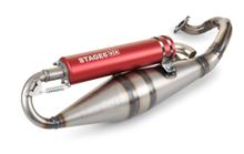 Sistema de escape Pro Replica MK2 de Stage6 para Peugeot horizontal AC / Morini