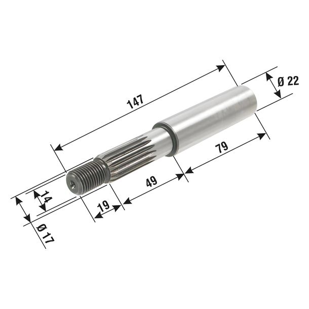 Roue arrière RMS arbre de transmission pour trottinettes 50cc
